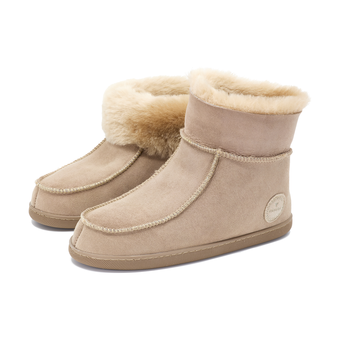 Women's sheepskin slippers | PEPPIN beige