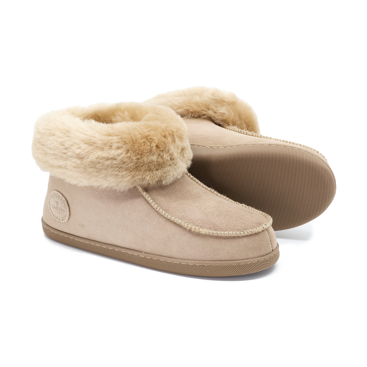 Women's sheepskin slippers | PEPPIN beige