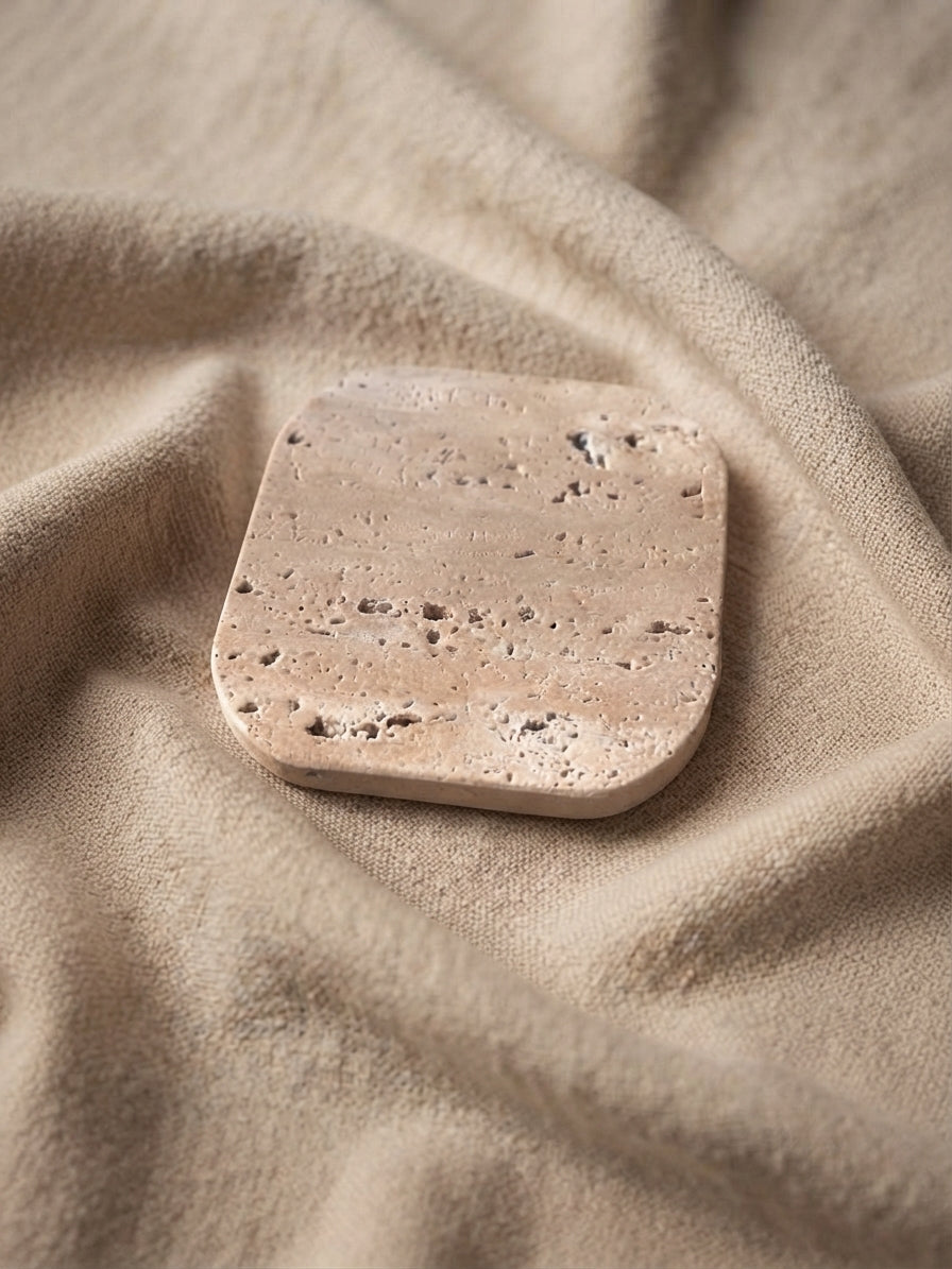 Zeep schaaltje | Vierkant beige